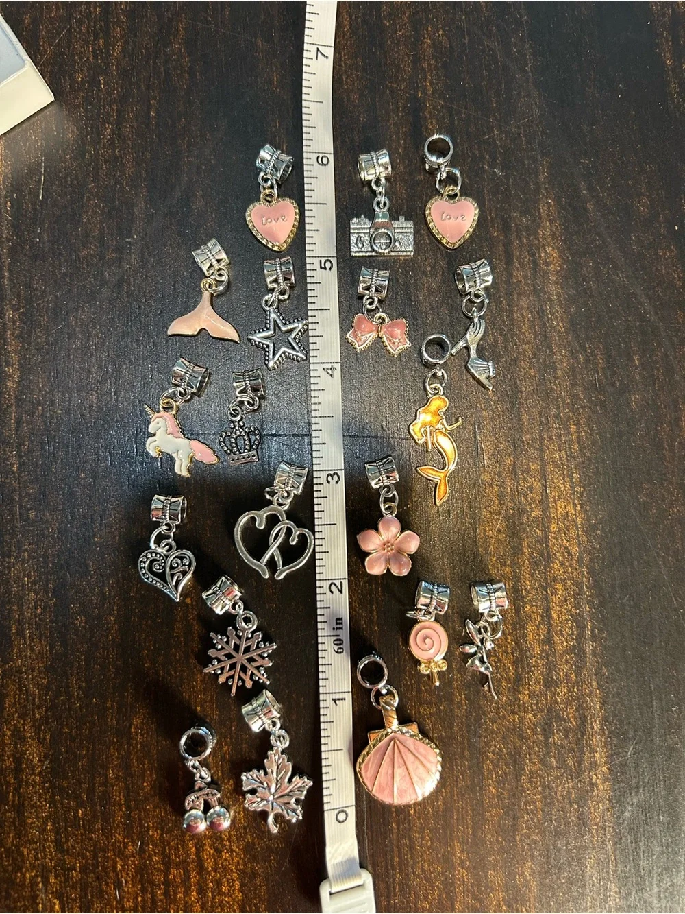 Princess Pink Portable Kids Jewelry Case with Assorted Charms